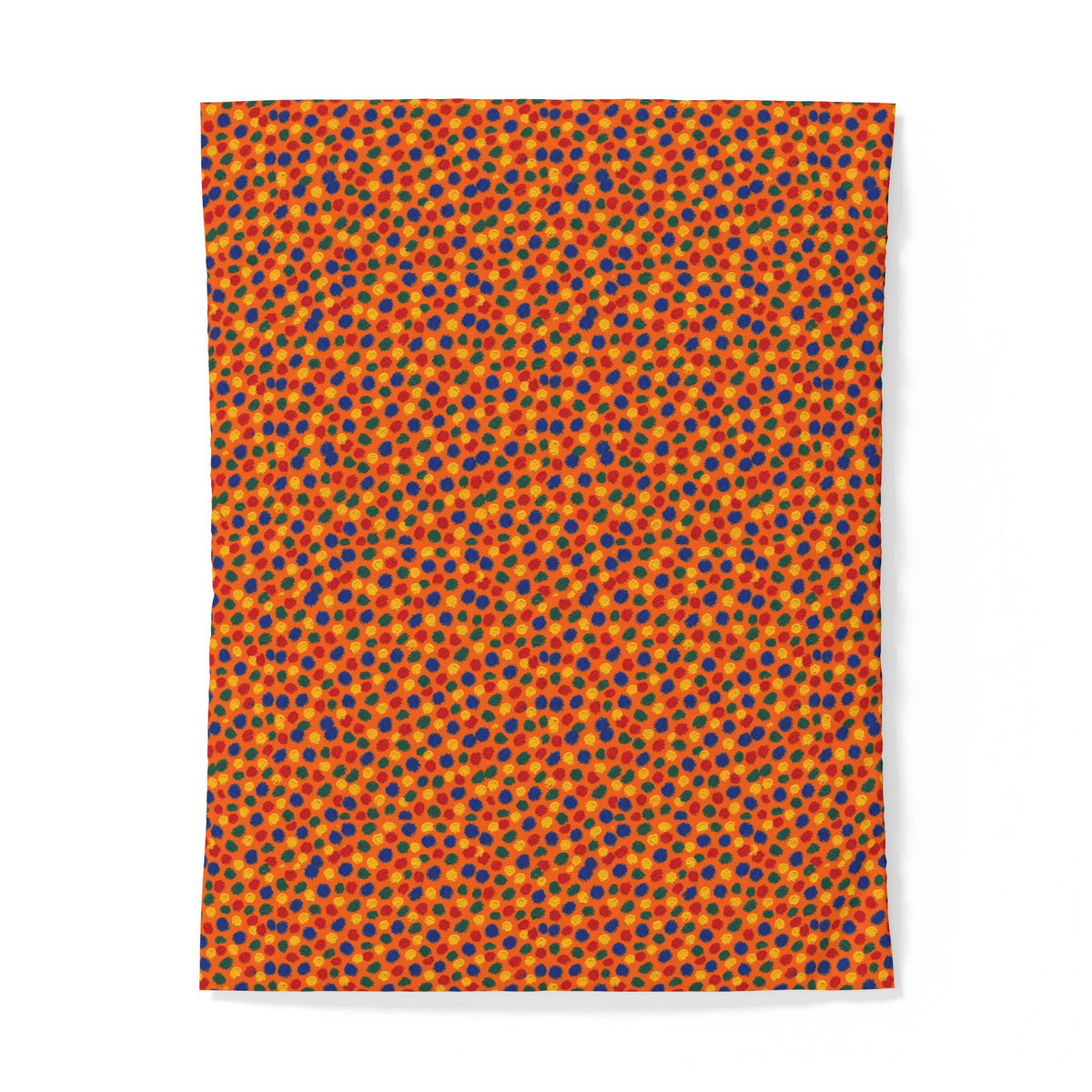 Stippled Dabs Cotton Duvet Cover – Expressionist Brushstroke Abstract Pattern