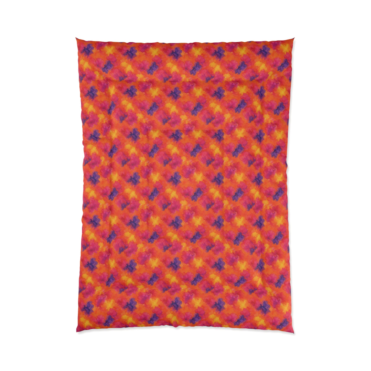 Sunset Bloom Bleeds Comforter – Watercolour Bleed Pattern