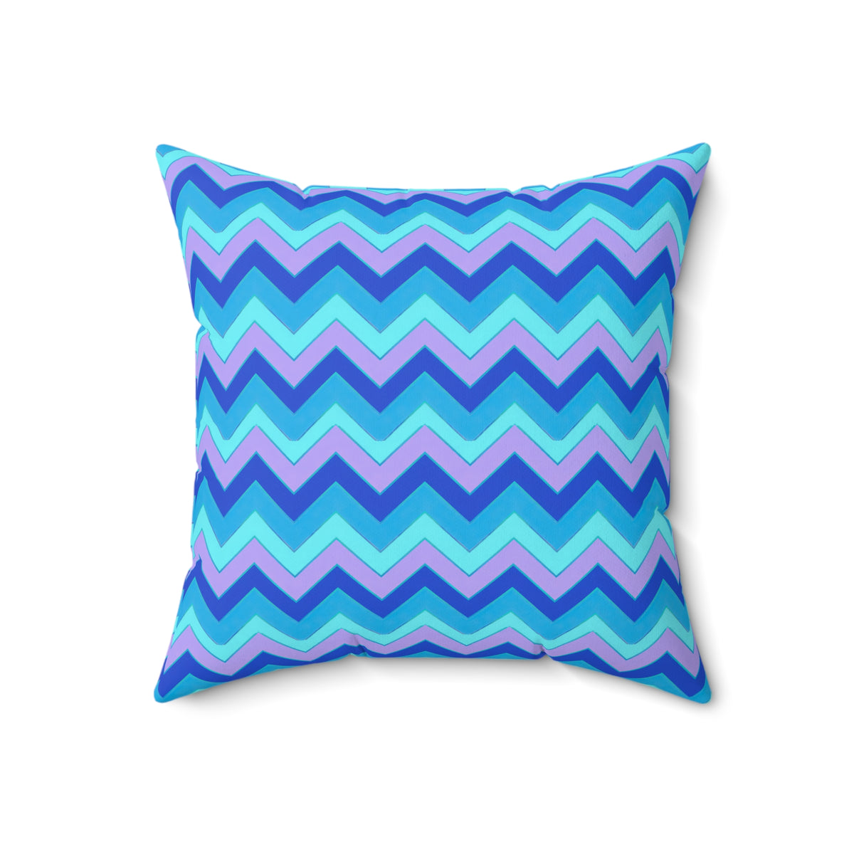 Jewel Chevron Bands Faux Suede Cushion – Ice Jewel