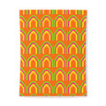 Grand Stepped Arches Cotton Duvet Cover – Hot Citrus Festive