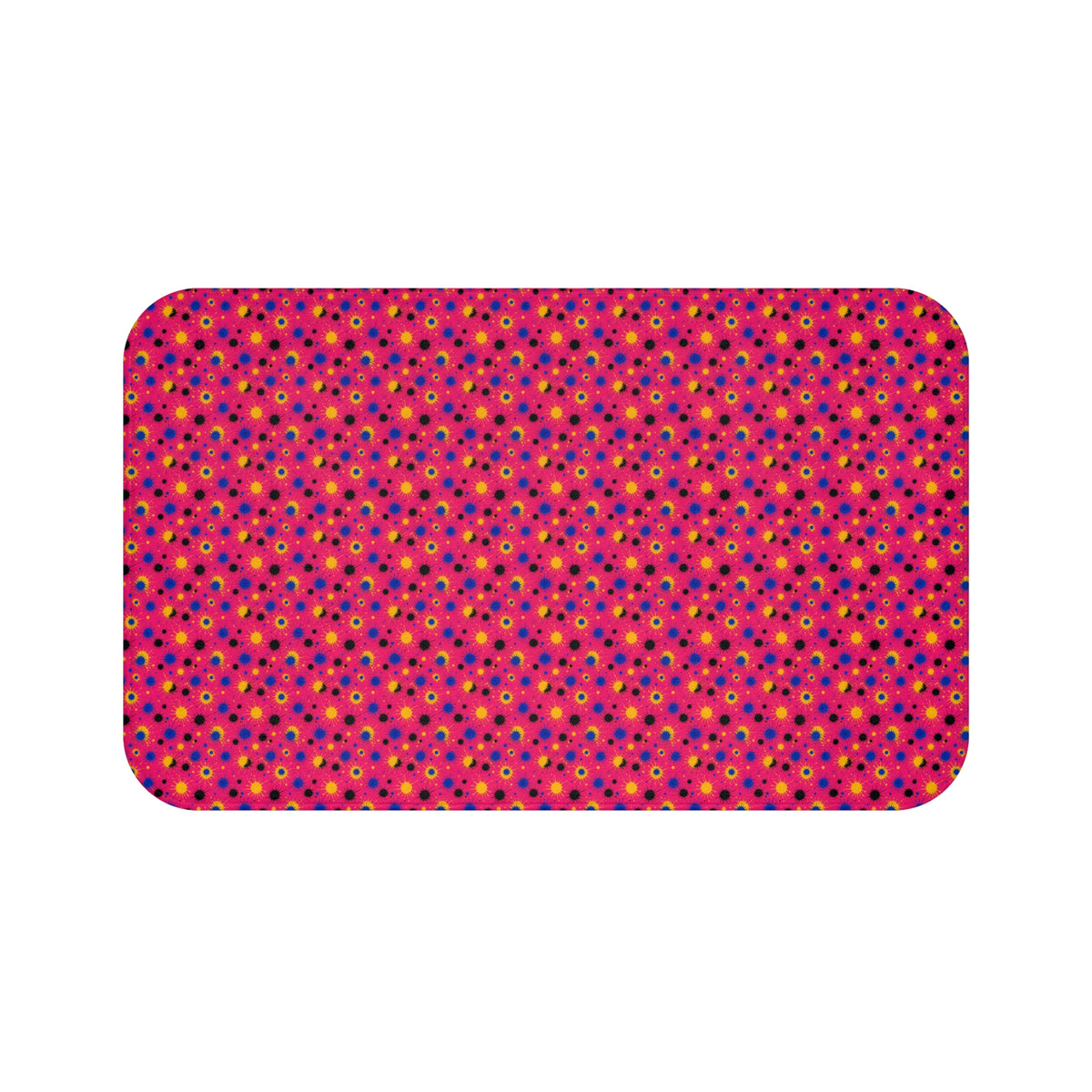 Pink Ground Splash Bath Mat – Ink Splash Pattern