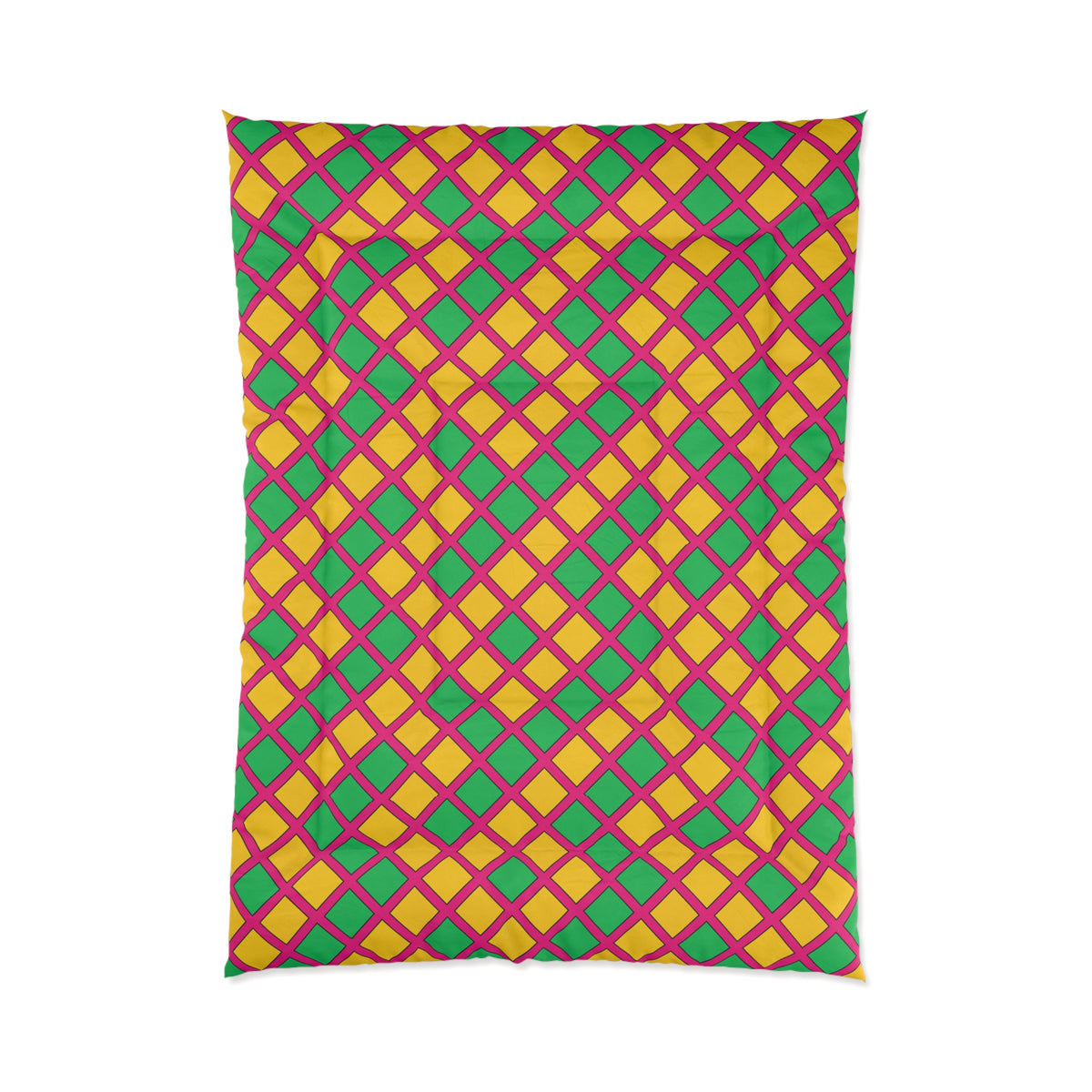 Harlequin Gold Grid Comforter – Harlequin Geometric Pattern