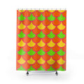 Big Jewel Scales II Shower Curtain – Hot Citrus Festive