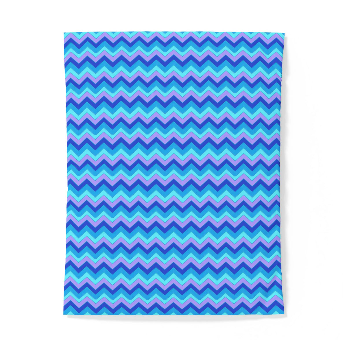 Jewel Chevron Bands Cotton Duvet Cover – Ice Jewel