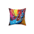 Paint Splash Wave Faux Suede Cushion – Splash Art