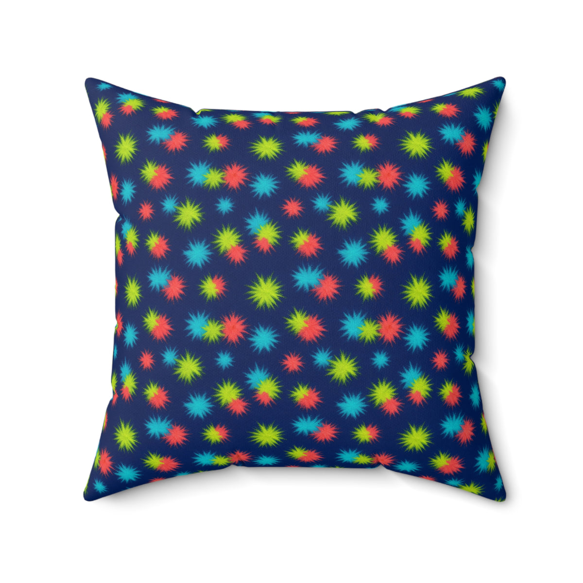 Dye Drop Spread Faux Suede Cushion – Tie-Dye Pattern