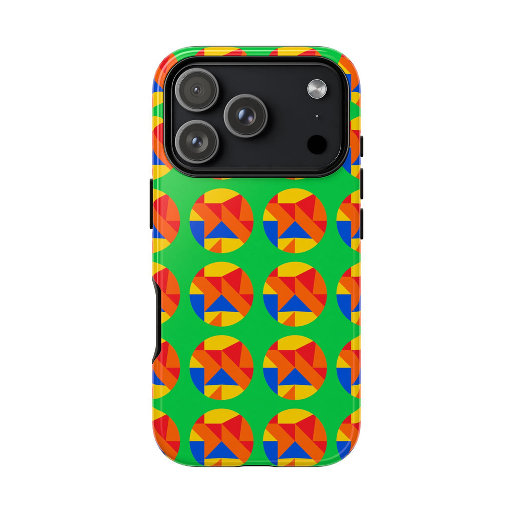 Broken Circle Planes Tough Phone Case – Cubist Abstract Pattern