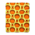 Big Gold Ring Weave Sherpa Fleece Blanket – Hot Citrus Festive