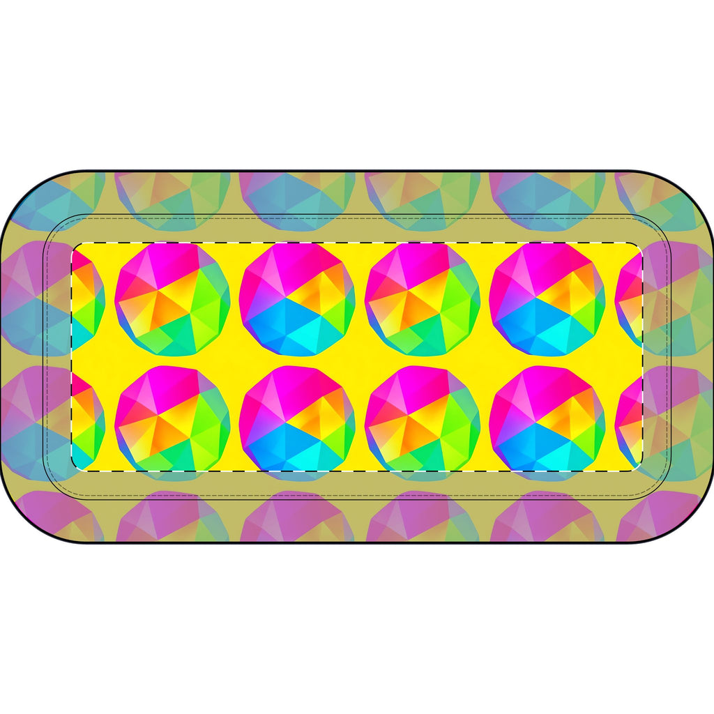 Holo Pebble Prisms Pencil Case – Iridescent Geometric Pattern