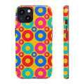Big Ring Blocks Tough Phone Case – Geometric Blocks Pattern