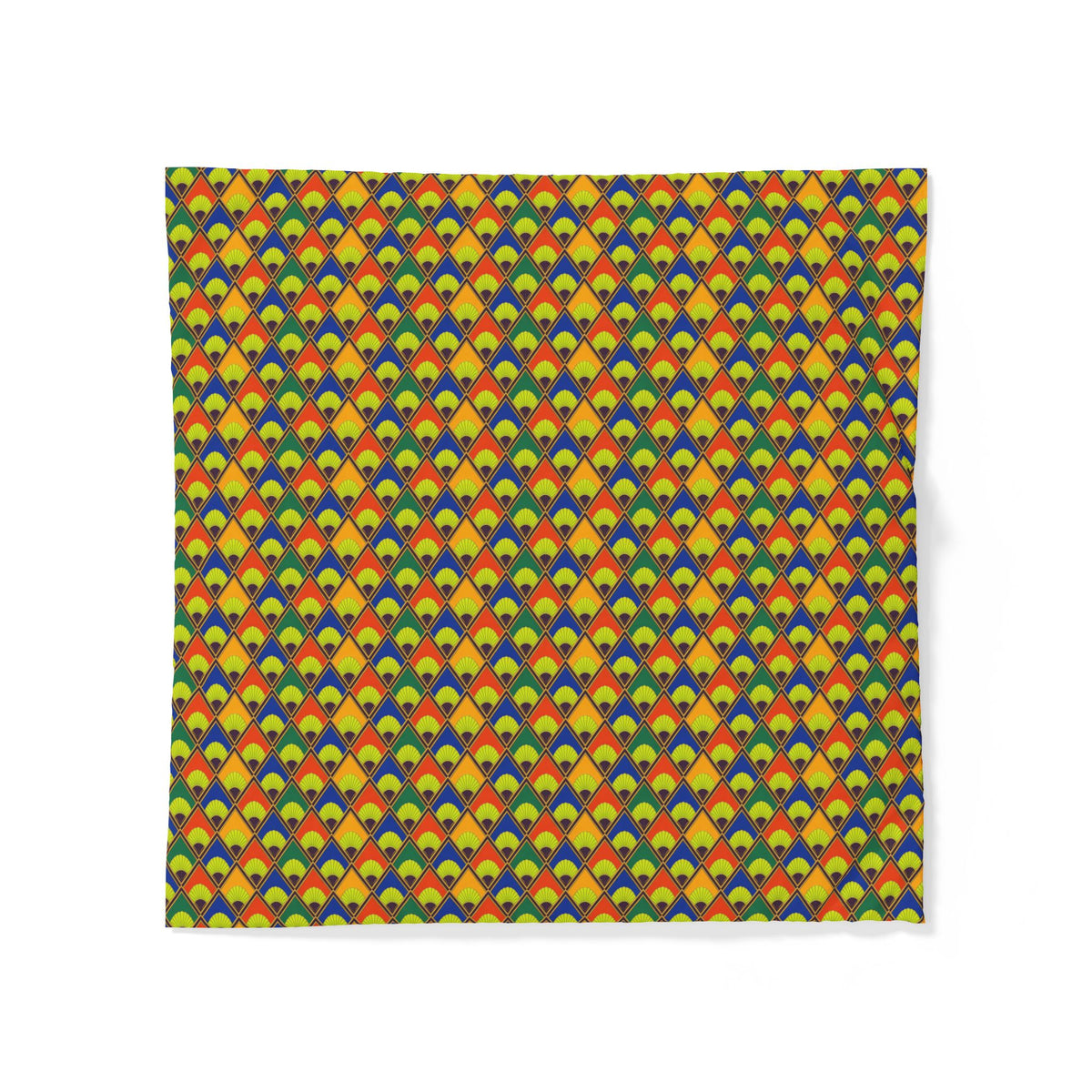 Fanfare Harlequin Cotton Duvet Cover – Art Deco Geometric Pattern