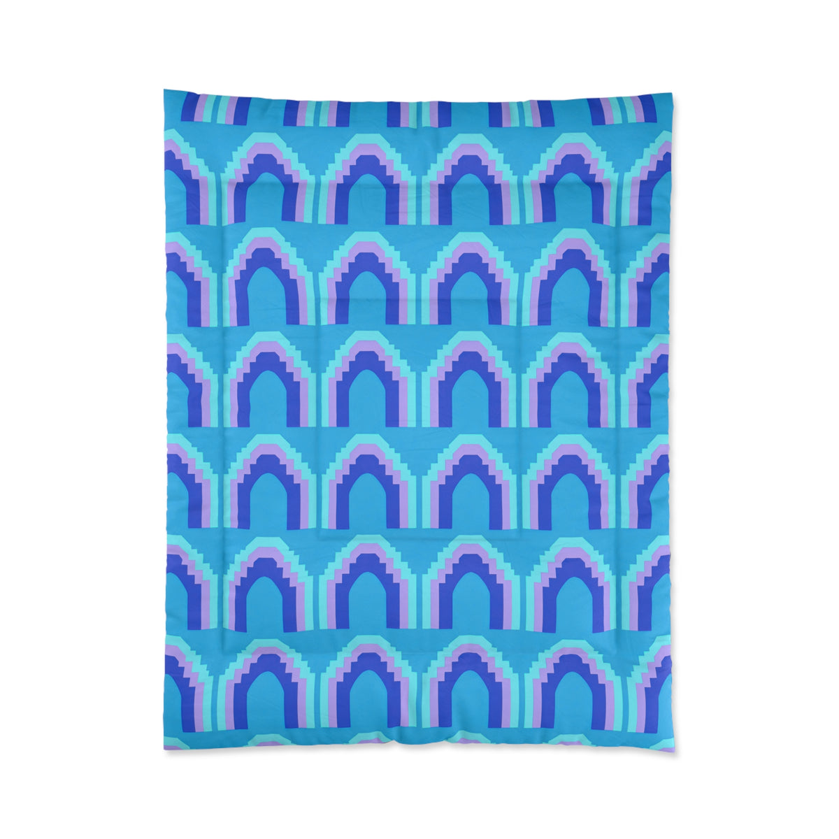 Grand Stepped Arches Comforter – Ice Jewel