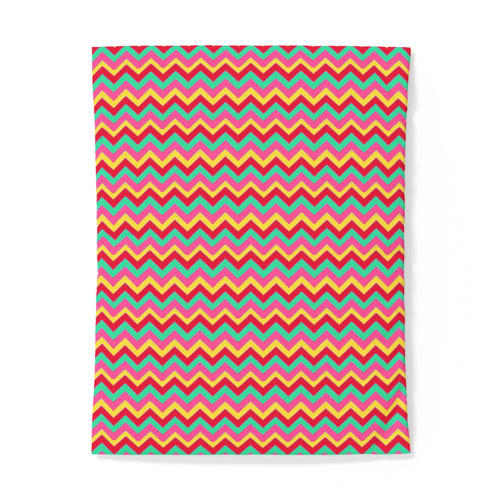 Jewel Chevron Bands Cotton Duvet Cover – Candy Christmas