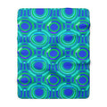 Interlocking Ring Ripples Sherpa Fleece Blanket – Ocean Jewel