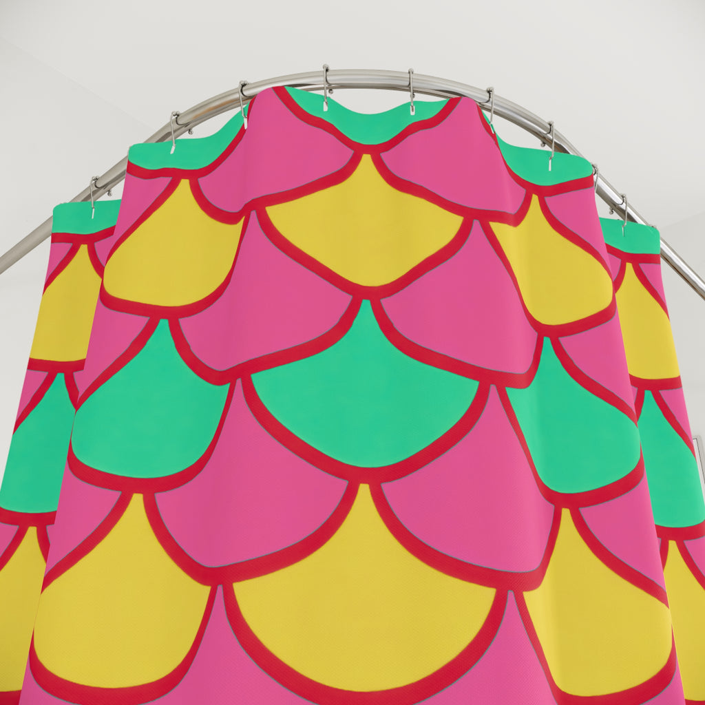 Big Jewel Scales II Shower Curtain – Candy Christmas