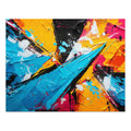 Shattered Blue Burst Jigsaw Puzzle with Tin – Bold Abstract Art