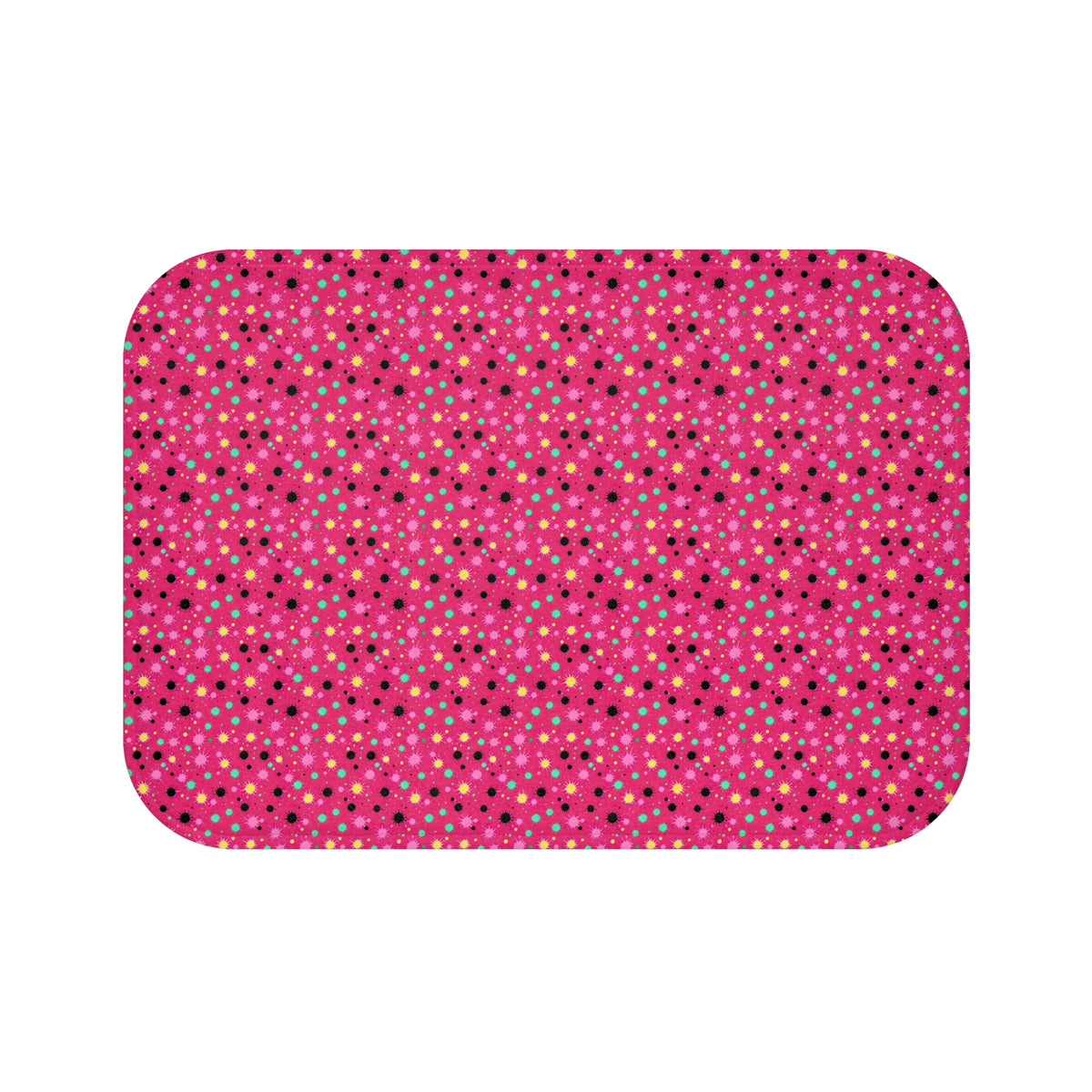 Splat Storm Bath Mat – Candy Pop on Raspberry