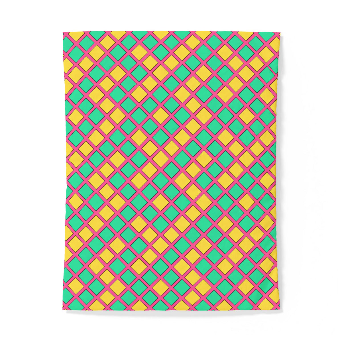 Harlequin Gold Grid Cotton Duvet Cover – Candy Christmas