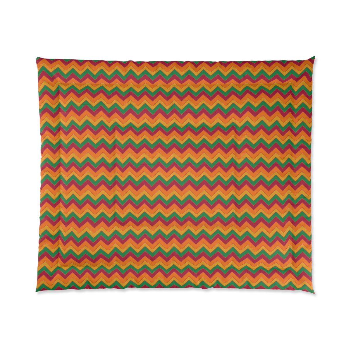 Jewel Chevron Bands Comforter – Cranberry Spice
