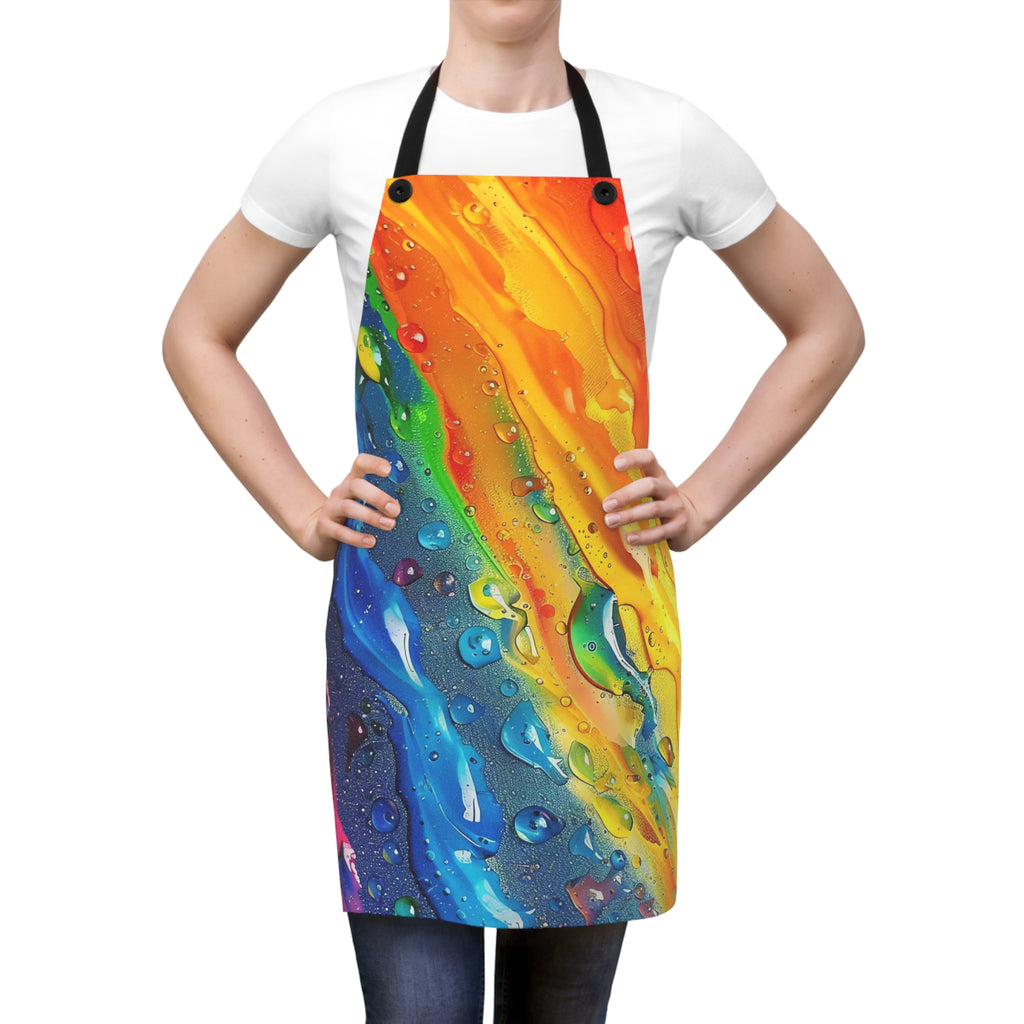 Rainbow Drip Pour Apron – Fluid Pour Art