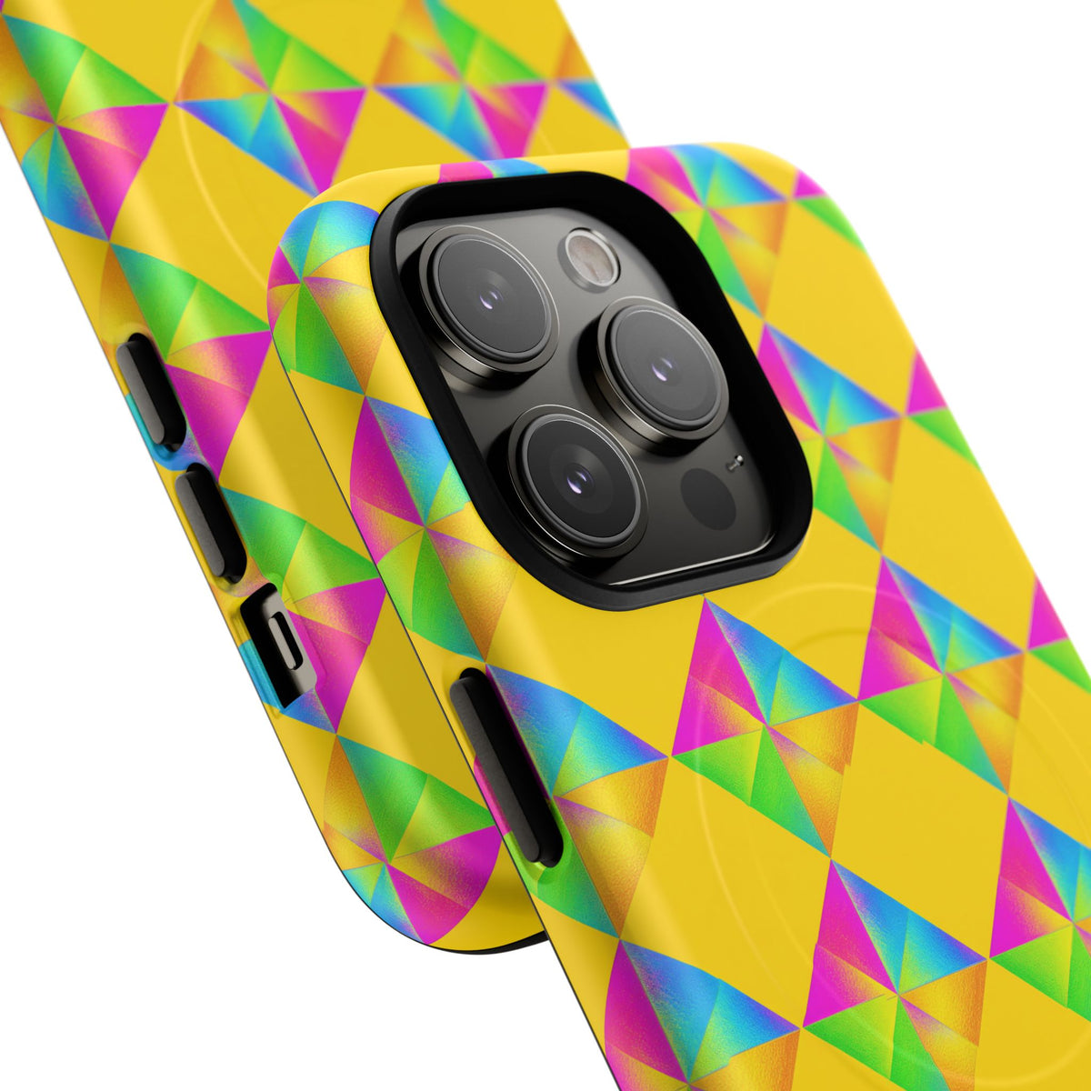Iridescent Kite Quartet Magnetic Tough iPhone Case – Iridescent Geometric Pattern