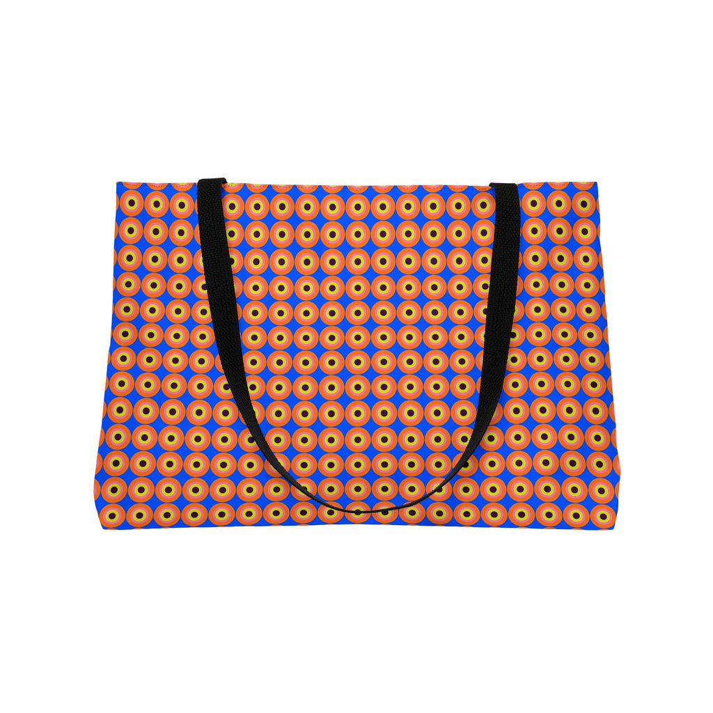 Pop Target Dots Weekender Tote Bag – Op-Art Pattern