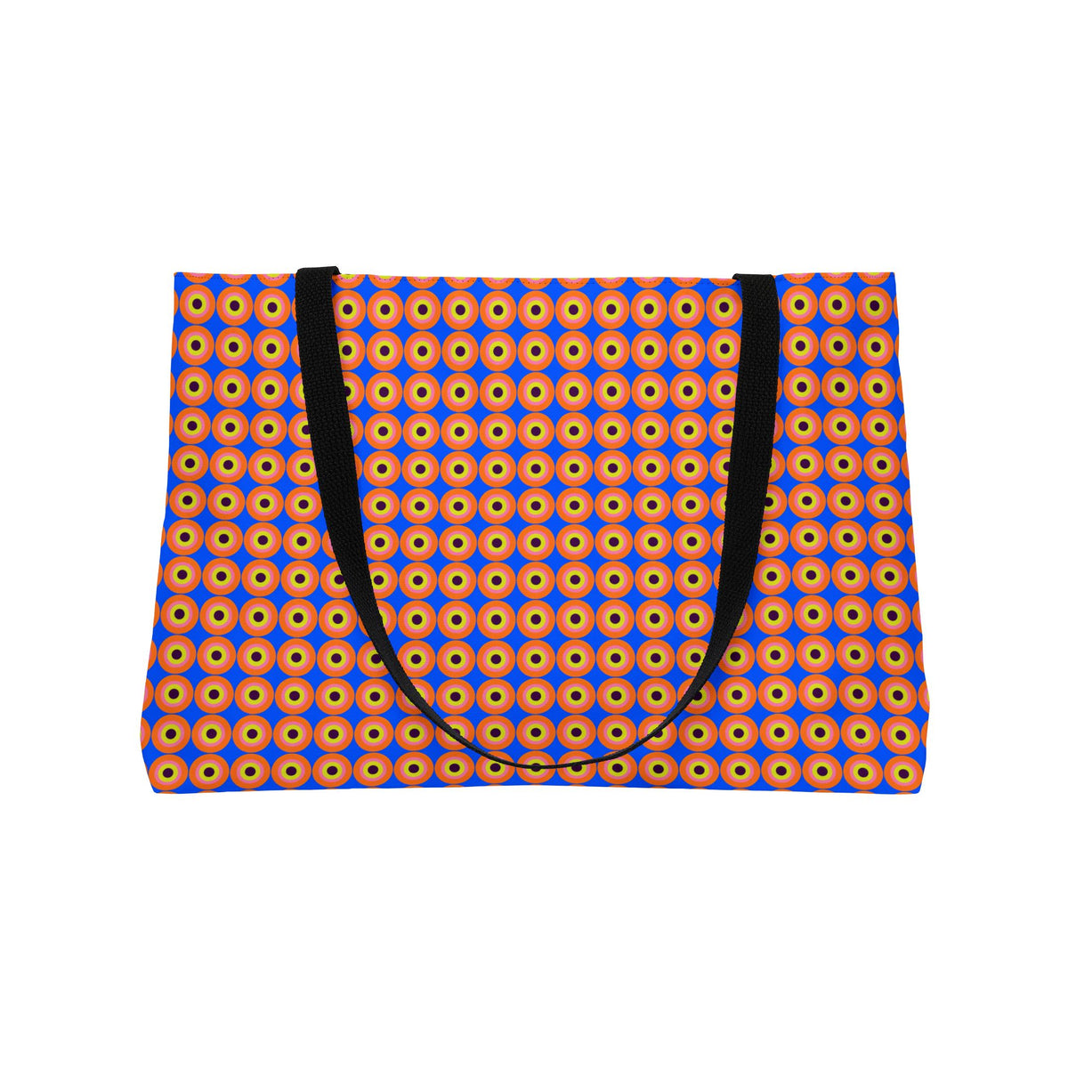 Pop Target Dots Weekender Tote Bag – Op-Art Pattern