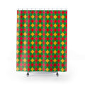 Jewel Harlequin Check Shower Curtain – Harlequin Geometric Pattern