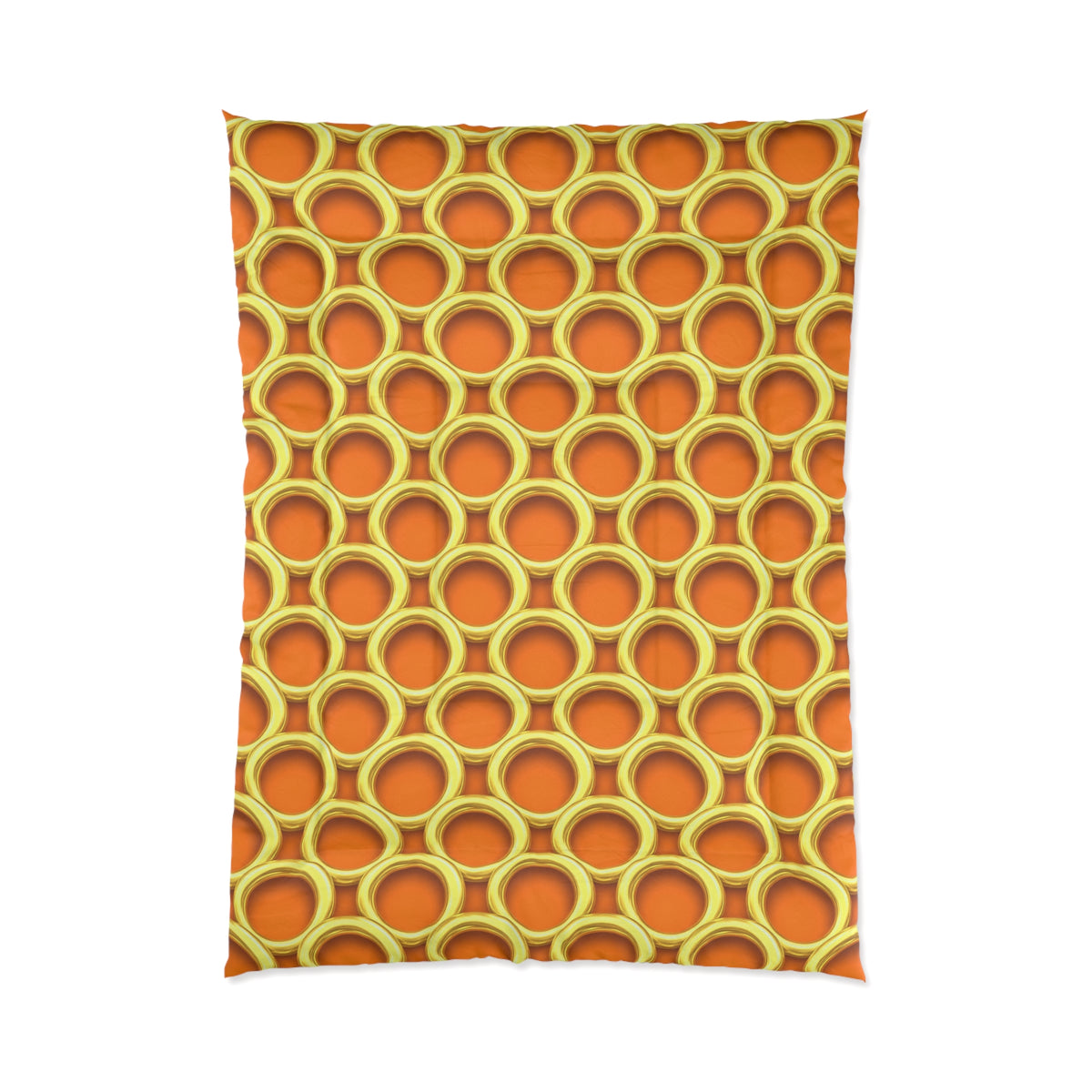 Big Gold Ring Weave Comforter – Hot Citrus Festive