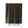 Jewel Metal Weave Shower Curtain – Holographic-Look Metal Pattern