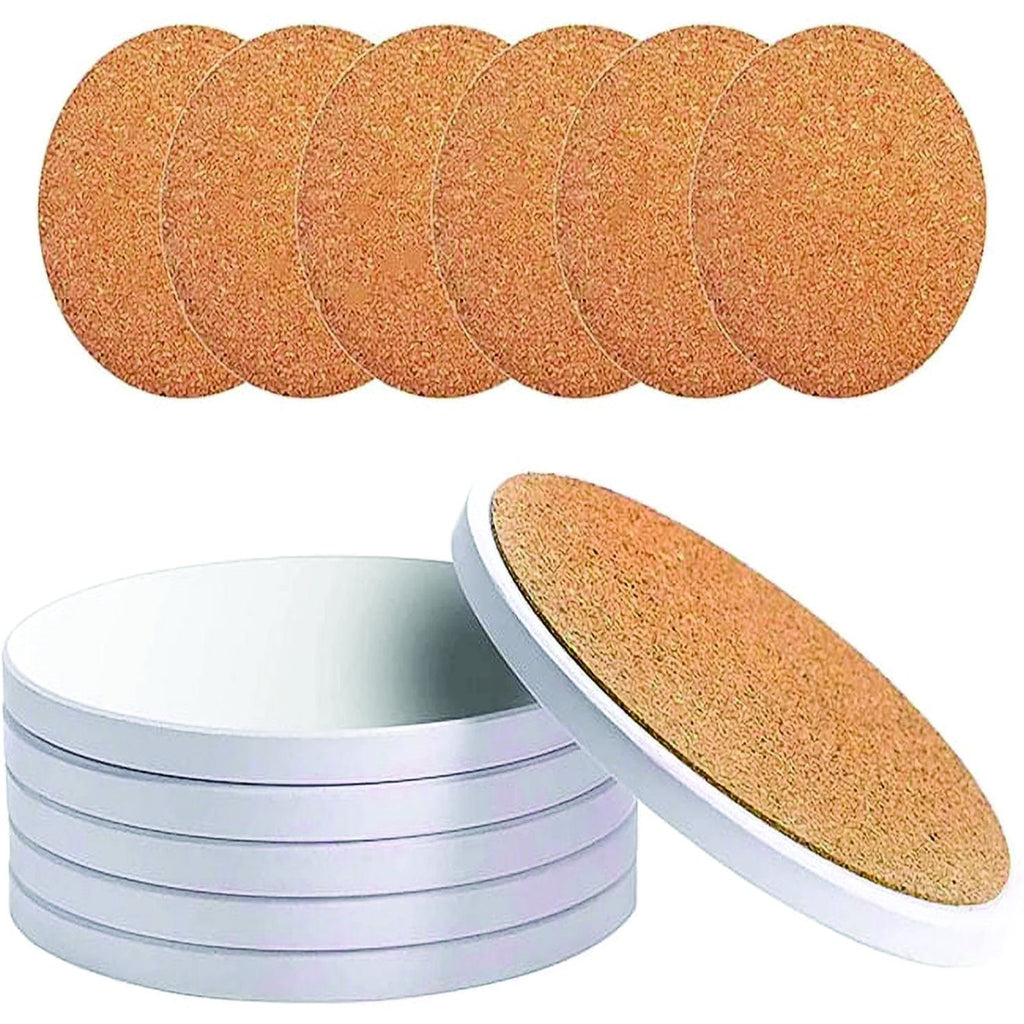 Clearance  Lowest price anywhere  - 144  Ceramic Coaster, sublimation Glossy Coating, ready to add your own designs, 100mm diameter.