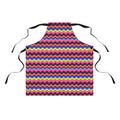 Bold Wave Stripes Apron – Op-Art Pattern