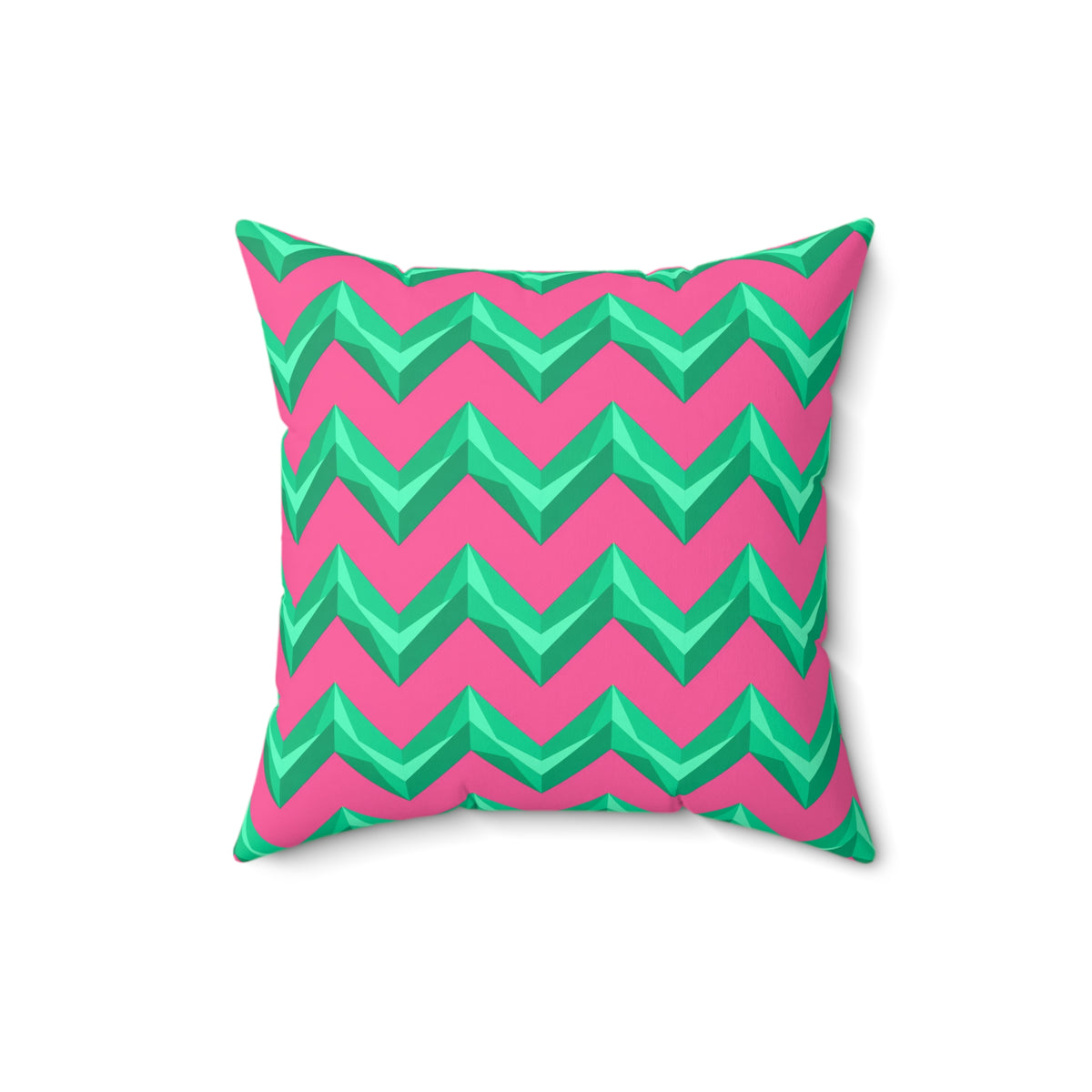 Broad Cut-Gem Chevrons Faux Suede Cushion – Candy Christmas