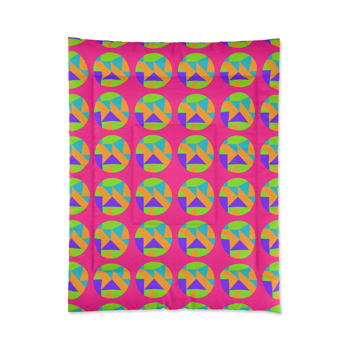 Broken Circle Planes Comforter – Tropical Punch