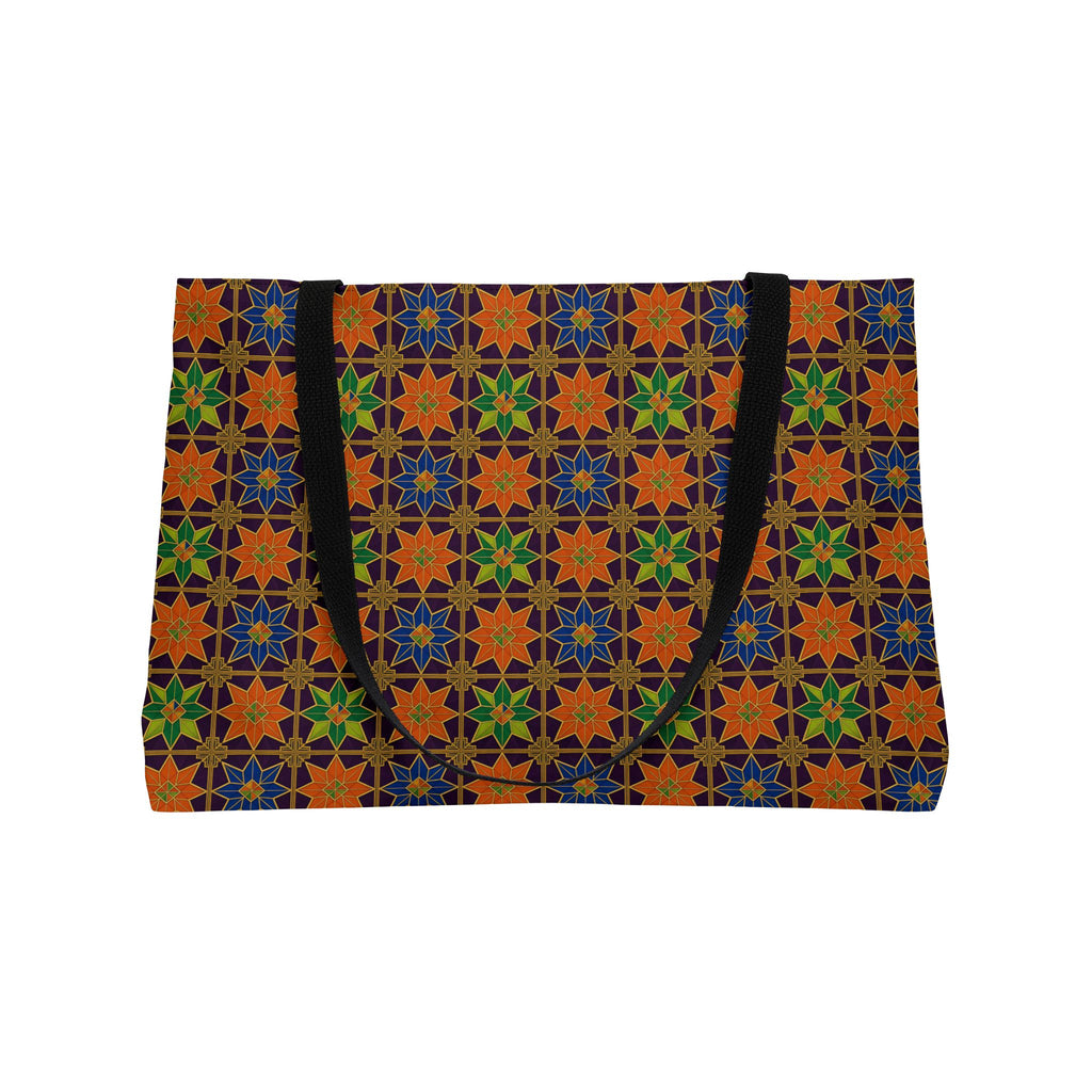 Deco Star Tiles Weekender Tote Bag – Kaleidoscopic Deco Pattern