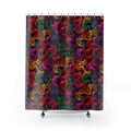 Melted Glass Swirl Shower Curtain – Psychedelic Pop Pattern