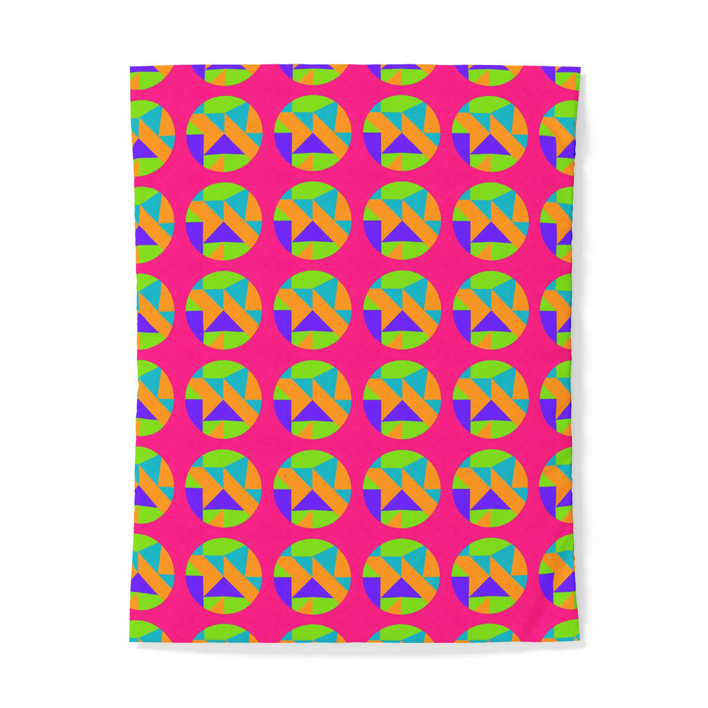 Broken Circle Planes Cotton Duvet Cover – Tropical Punch
