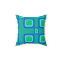 Big Ripple Squares Faux Suede Cushion – Ocean Jewel