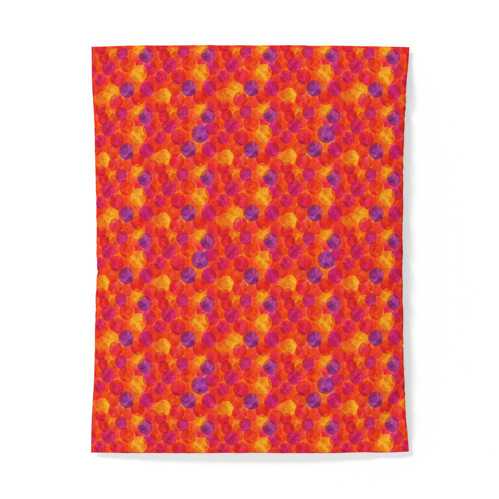Glaze Circle Overlaps Cotton Duvet Cover – Wet-In-Wet Abstract Pattern