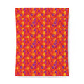 Glaze Circle Overlaps Cotton Duvet Cover – Wet-In-Wet Abstract Pattern