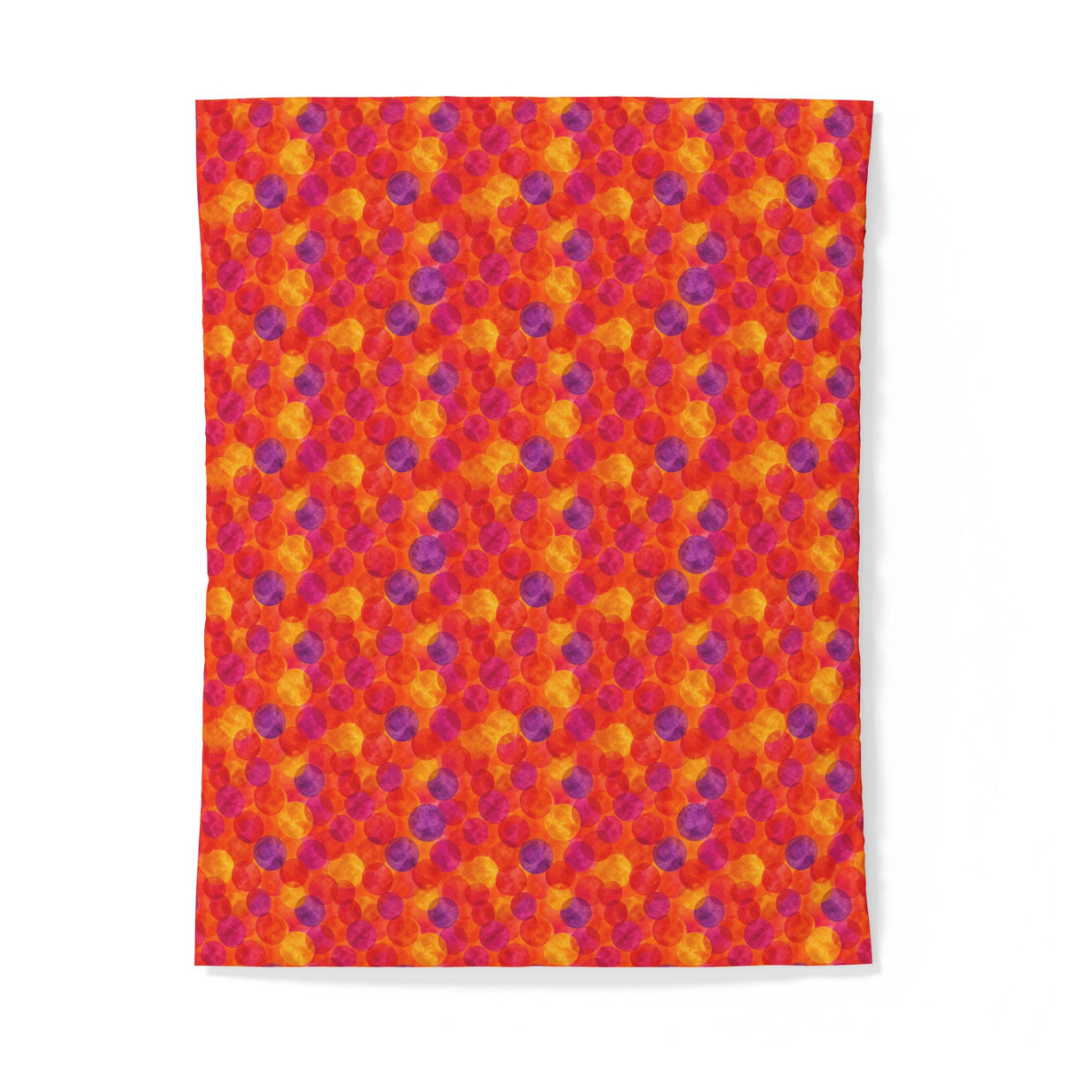 Glaze Circle Overlaps Cotton Duvet Cover – Wet-In-Wet Abstract Pattern