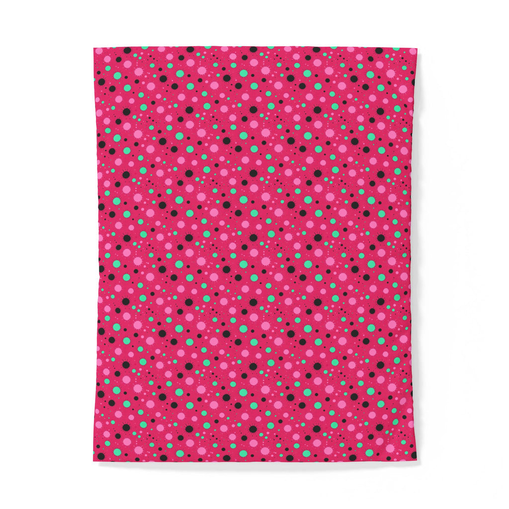 Blot Burst Cotton Duvet Cover – Candy Pop on Raspberry