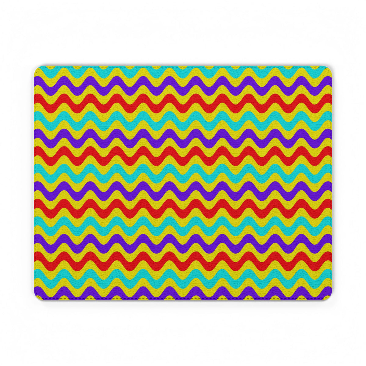Big Ripple Chevrons Vegan Leather Mouse Mat – Op-Art Chevron Pattern