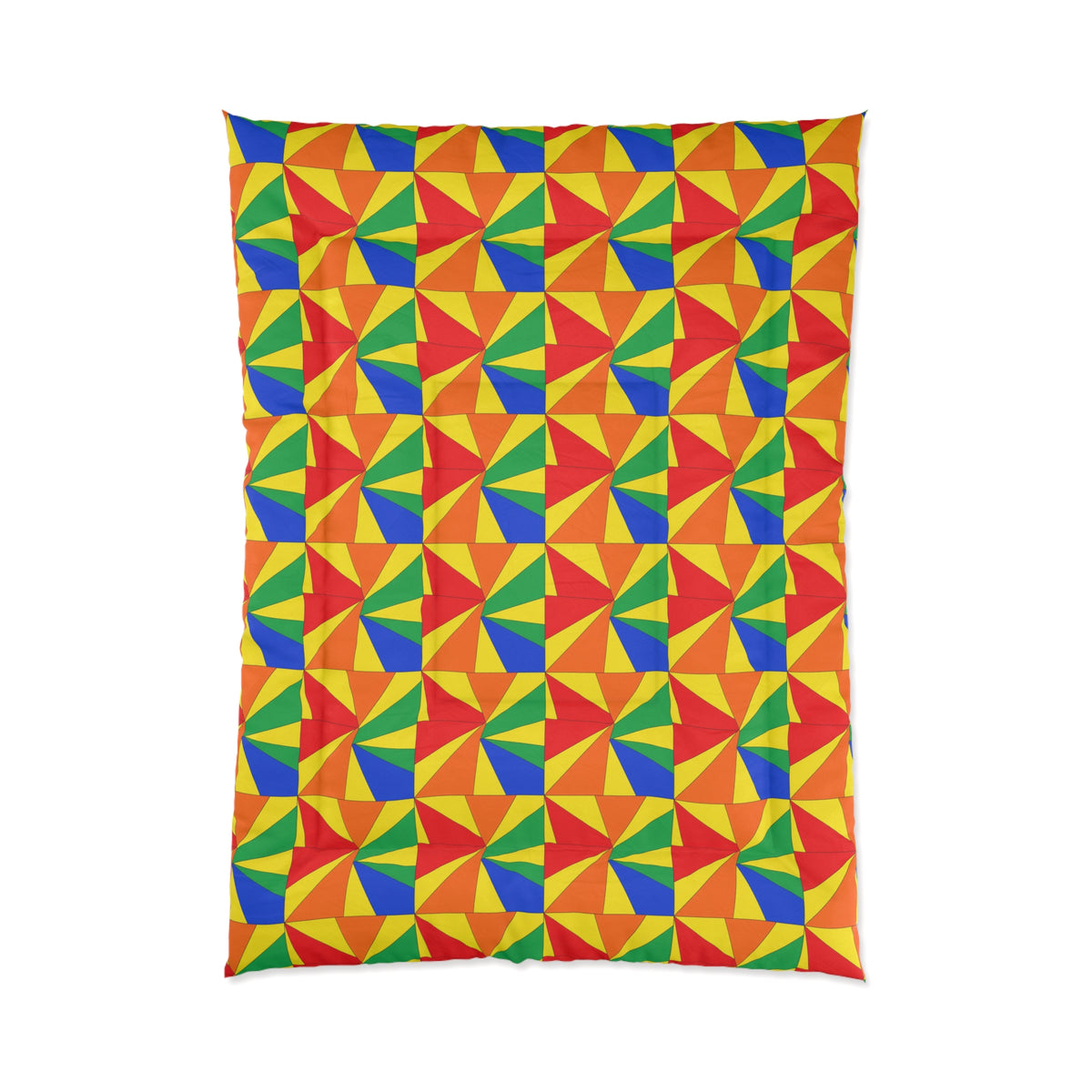Cubist Sunburst Blocks Comforter – Cubist Geometric Pattern