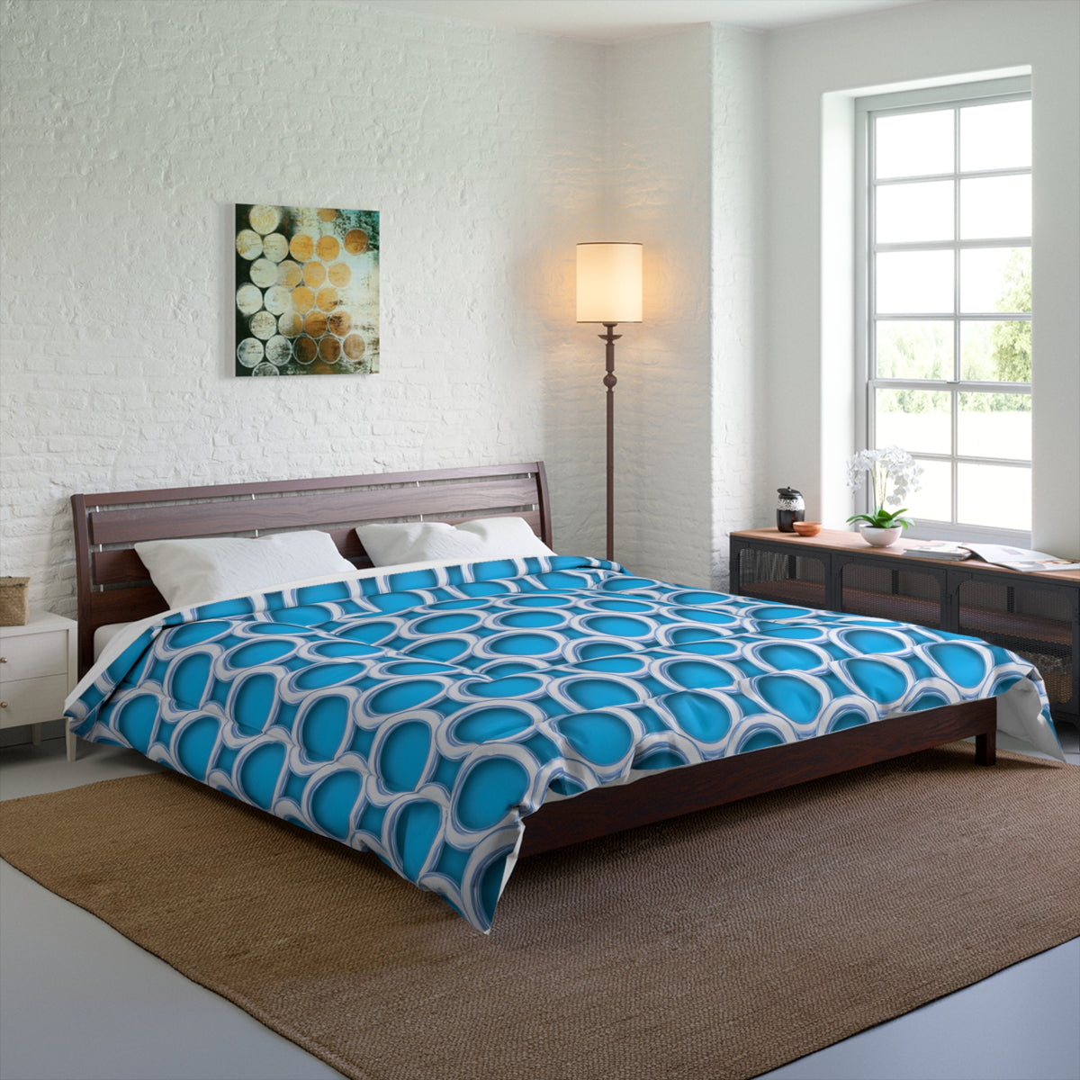 Big Gold Ring Weave Comforter – Ice Jewel
