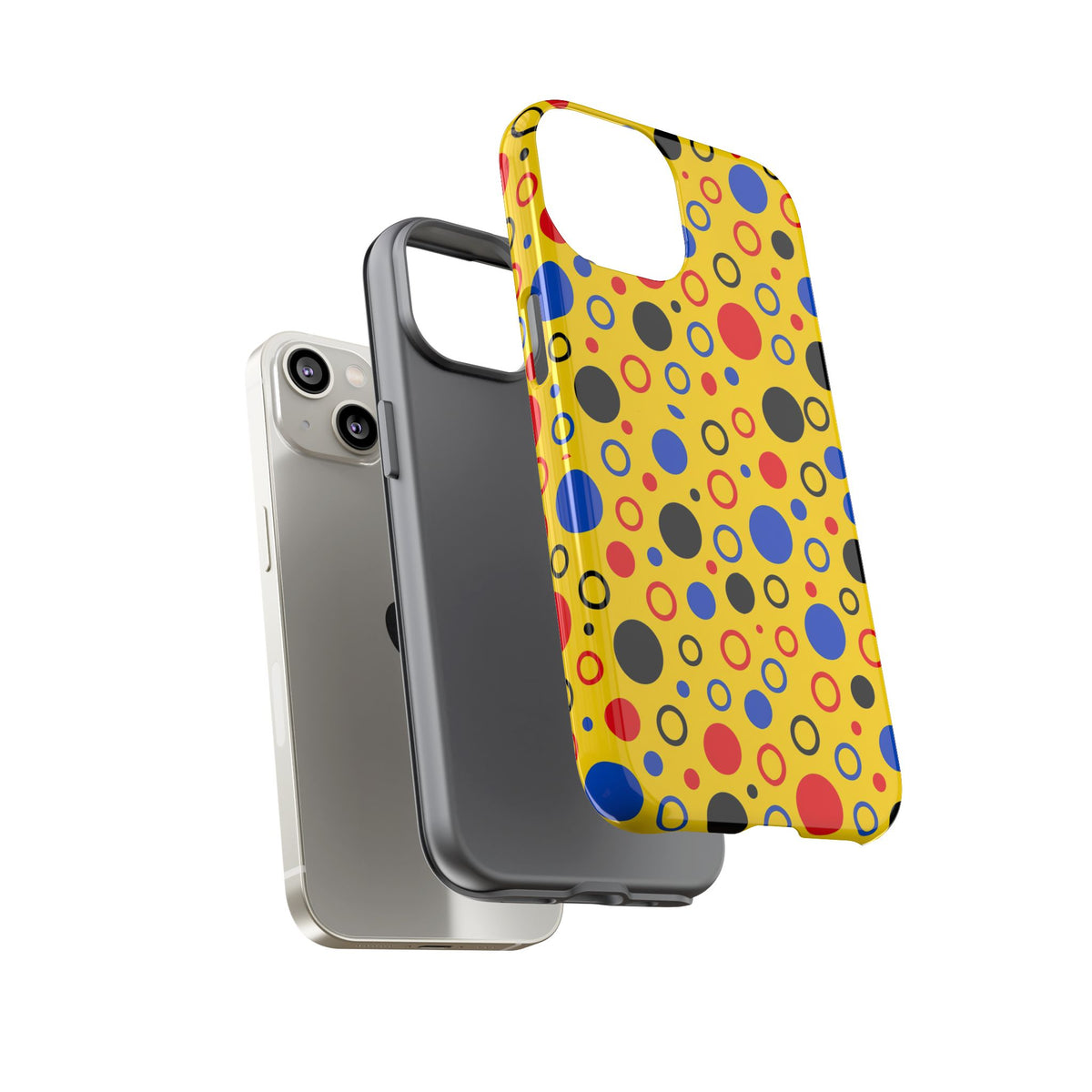 Bubble Outlines Tough Phone Case – Pop Abstract Pattern