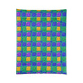 Giant Puffy Glass Cushions Comforter – Peacock Jewel