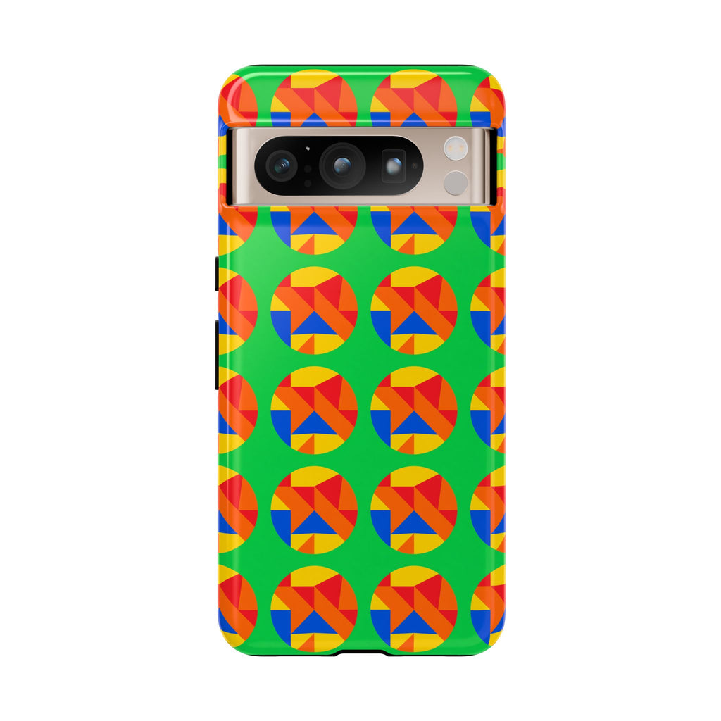 Broken Circle Planes Tough Phone Case – Cubist Abstract Pattern