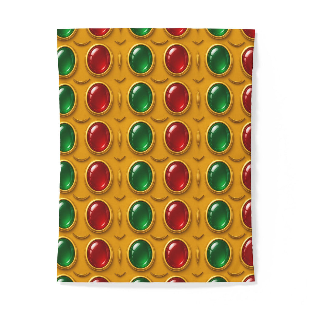 Grand Gold Cabochon Frames II Cotton Duvet Cover – Cabochon Geometric Pattern