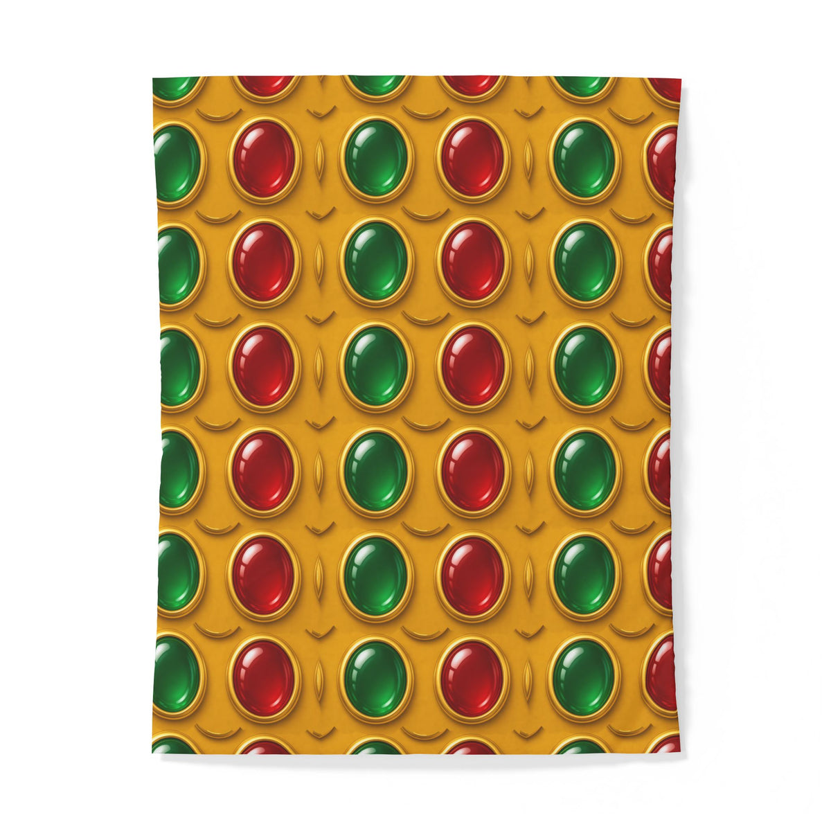 Grand Gold Cabochon Frames II Cotton Duvet Cover – Cabochon Geometric Pattern